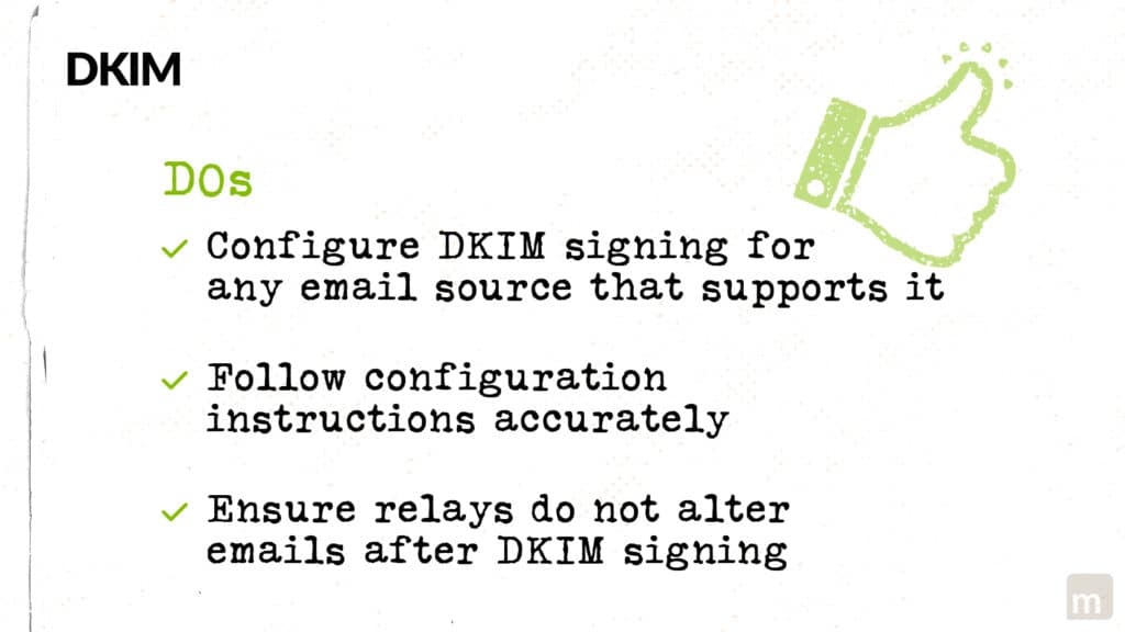 DKIM best practices