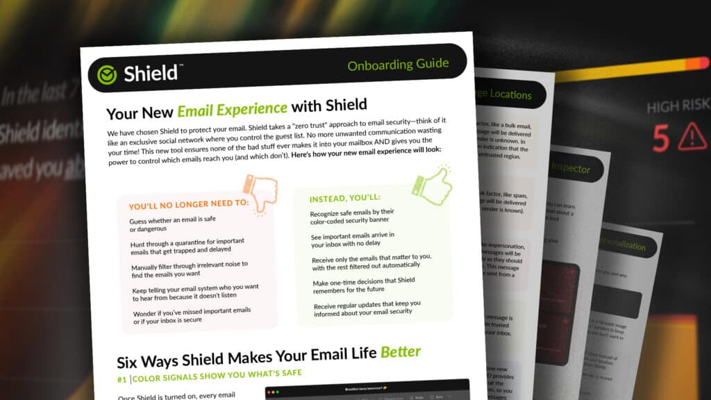 Shield Email Security Onboarding Guide